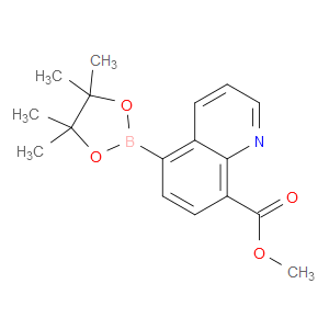 METHYL 5-(4,4,5,5-TETRAMETHYL-1,3,2-DIOXABOROLAN-2-YL)QUINOLINE-8-CARBOXYLATE