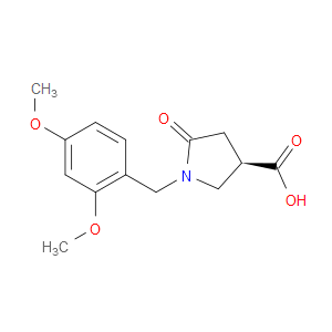 (3R)-1-[(2,4-DIMETHOXYPHENYL)METHYL]-5-OXOPYRROLIDINE-3-CARBOXYLIC ACID
