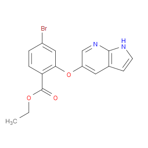 ETHYL 4-BROMO-2-(1H-PYRROLO[2,3-B]PYRIDIN-5-YLOXY)BENZOATE