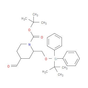 TERT-BUTYL 2-([(TERT-BUTYLDIPHENYLSILYL)OXY]METHYL)-4-FORMYLPIPERIDINE-1-CARBOXYLATE - Click Image to Close