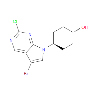 TRANS-4-(5-BROMO-2-CHLORO-7H-PYRROLO[2,3-D]PYRIMIDIN-7-YL)CYCLOHEXANOL