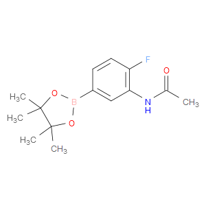 N-(2-FLUORO-5-(4,4,5,5-TETRAMETHYL-1,3,2-DIOXABOROLAN-2-YL)PHENYL)ACETAMIDE