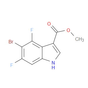 METHYL 5-BROMO-4,6-DIFLUORO-1H-INDOLE-3-CARBOXYLATE - Click Image to Close