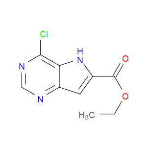 ETHYL 4-CHLORO-5H-PYRROLO[3,2-D]PYRIMIDINE-6-CARBOXYLATE
