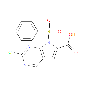 7-(BENZENESULFONYL)-2-CHLORO-7H-PYRROLO[2,3-D]PYRIMIDINE-6-CARBOXYLIC ACID