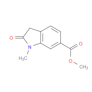 METHYL 1-METHYL-2-OXO-2,3-DIHYDRO-1H-INDOLE-6-CARBOXYLATE - Click Image to Close