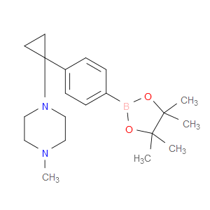 1-METHYL-4-(1-(4-(4,4,5,5-TETRAMETHYL-1,3,2-DIOXABOROLAN-2-YL)PHENYL)CYCLOPROPYL)PIPERAZINE