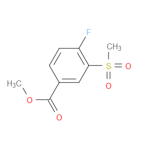 METHYL 4-FLUORO-3-(METHYLSULFONYL)BENZOATE