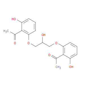 1,1'-(((2-HYDROXYPROPANE-1,3-DIYL)BIS(OXY))BIS(2-HYDROXY-6,1-PHENYLENE))DIETHANONE
