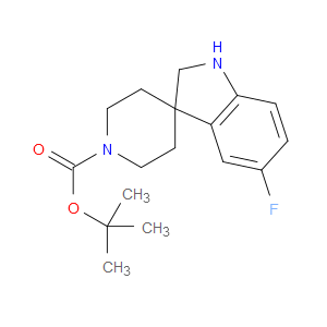 TERT-BUTYL 5-FLUOROSPIRO[INDOLINE-3,4'-PIPERIDINE]-1'-CARBOXYLATE - Click Image to Close