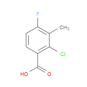 2-CHLORO-4-FLUORO-3-METHYLBENZOIC ACID - Click Image to Close