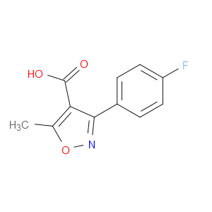 3-(4-FLUOROPHENYL)-5-METHYLISOXAZOLE-4-CARBOXYLIC ACID - Click Image to Close