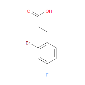 3-(2-BROMO-4-FLUOROPHENYL)PROPIONIC ACID - Click Image to Close