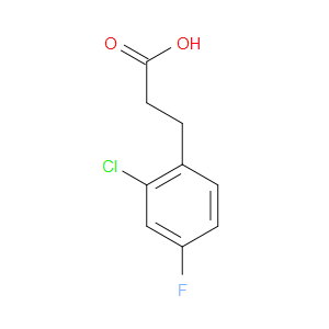 3-(2-CHLORO-4-FLUOROPHENYL)PROPANOIC ACID