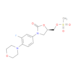 (R)-(3-(3-FLUORO-4-MORPHOLINOPHENYL)-2-OXOOXAZOLIDIN-5-YL)METHYL METHANESULFONATE