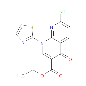 ETHYL 7-CHLORO-4-OXO-1-(THIAZOL-2-YL)-1,4-DIHYDRO-1,8-NAPHTHYRIDINE-3-CARBOXYLATE - Click Image to Close
