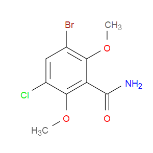 3-BROMO-5-CHLORO-2,6-DIMETHOXYBENZAMIDE - Click Image to Close