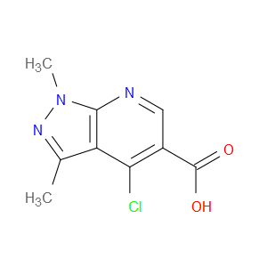 4-CHLORO-1,3-DIMETHYL-1H-PYRAZOLO[3,4-B]PYRIDINE-5-CARBOXYLIC ACID