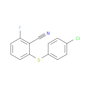 2-FLUORO-6-(4-CHLOROPHENYLTHIO)BENZONITRILE