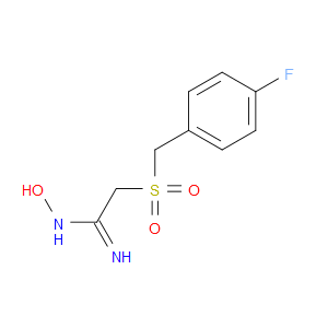 2-(4-FLUOROBENZYLSULFONYL)ACETAMIDOXIME - Click Image to Close