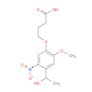 4-(4-(1-HYDROXYETHYL)-2-METHOXY-5-NITROPHENOXY)BUTANOIC ACID - Click Image to Close