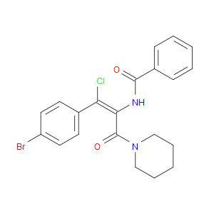 (Z)-N-(1-(4-BROMOPHENYL)-1-CHLORO-3-OXO-3-(PIPERIDIN-1-YL)PROP-1-EN-2-YL)BENZAMIDE