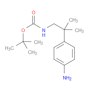 TERT-BUTYL (2-(4-AMINOPHENYL)-2-METHYLPROPYL)CARBAMATE
