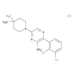 6-(4-AMINO-4-METHYLPIPERIDIN-1-YL)-3-(2,3-DICHLOROPHENYL)PYRAZIN-2-AMINE HYDROCHLORIDE