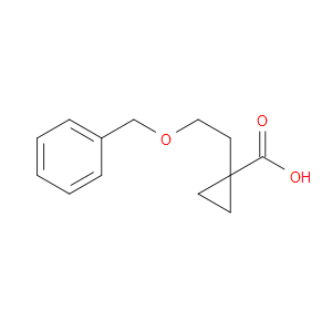1-[2-(BENZYLOXY)ETHYL]CYCLOPROPANE-1-CARBOXYLIC ACID - Click Image to Close