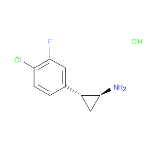 (1S,2R)-REL-2-(4-CHLORO-3-FLUOROPHENYL)CYCLOPROPAN-1-AMINE HYDROCHLORIDE