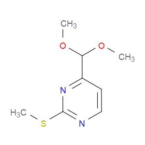 4-(DIMETHOXYMETHYL)-2-(METHYLTHIO)PYRIMIDINE