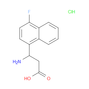 3-AMINO-3-(4-FLUORONAPHTHALEN-1-YL)PROPANOIC ACID HYDROCHLORIDE