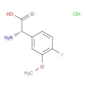 (S)-2-AMINO-2-(4-FLUORO-3-METHOXYPHENYL)ACETIC ACID HYDROCHLORIDE