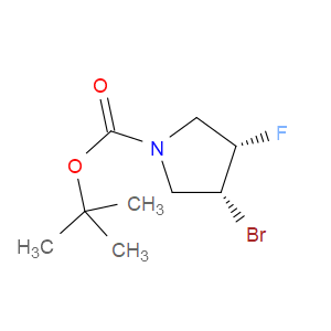 TERT-BUTYL CIS-3-BROMO-4-FLUOROPYRROLIDINE-1-CARBOXYLATE - Click Image to Close