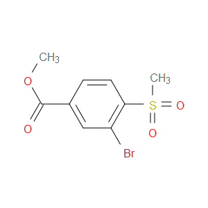 METHYL 3-BROMO-4-(METHYLSULFONYL)BENZOATE