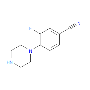 3-FLUORO-4-(PIPERAZIN-1-YL)BENZONITRILE - Click Image to Close