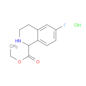 ETHYL 6-FLUORO-1,2,3,4-TETRAHYDROISOQUINOLINE-1-CARBOXYLATE HYDROCHLORIDE