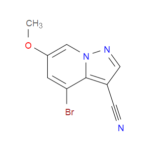4-BROMO-6-METHOXYPYRAZOLO[1,5-A]PYRIDINE-3-CARBONITRILE - Click Image to Close