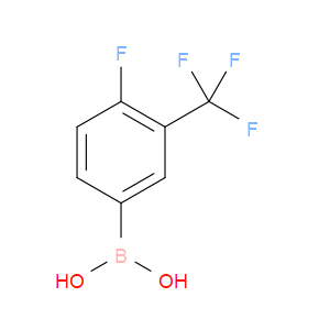 4-FLUORO-3-(TRIFLUOROMETHYL)PHENYLBORONIC ACID - Click Image to Close