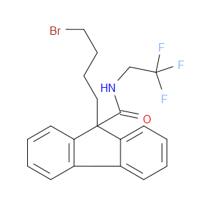 9-(4-BROMOBUTYL)-N-(2,2,2-TRIFLUOROETHYL)-9H-FLUORENE-9-CARBOXAMIDE
