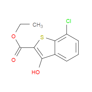 ETHYL 7-CHLORO-3-HYDROXYBENZO[B]THIOPHENE-2-CARBOXYLATE
