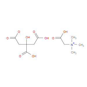 2-(TRIMETHYLAMMONIO)ACETATE COMPOUND WITH 2-HYDROXYPROPANE-1,2,3-TRICARBOXYLIC ACID (1:1)