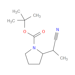 TERT-BUTYL 2-(1-CYANOETHYL)PYRROLIDINE-1-CARBOXYLATE - Click Image to Close