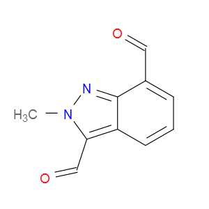 2-METHYL-2H-INDAZOLE-3,7-DICARBALDEHYDE - Click Image to Close