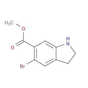 METHYL 5-BROMO-2,3-DIHYDRO-1H-INDOLE-6-CARBOXYLATE - Click Image to Close