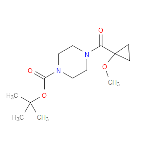 TERT-BUTYL 4-(1-METHOXYCYCLOPROPANECARBONYL)PIPERAZINE-1-CARBOXYLATE - Click Image to Close