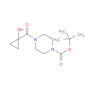 TERT-BUTYL 4-(1-HYDROXYCYCLOPROPANECARBONYL)PIPERAZINE-1-CARBOXYLATE - Click Image to Close
