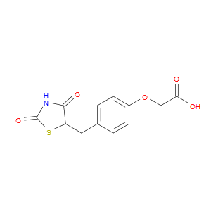 2-(4-((2,4-DIOXOTHIAZOLIDIN-5-YL)METHYL)PHENOXY)ACETIC ACID
