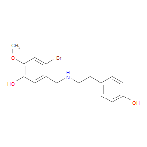 4-BROMO-5-((4-HYDROXYPHENETHYLAMINO)METHYL)-2-METHOXYPHENOL - Click Image to Close
