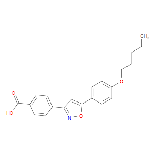 4-(5-(4-(PENTYLOXY)PHENYL)ISOXAZOL-3-YL)BENZOIC ACID
